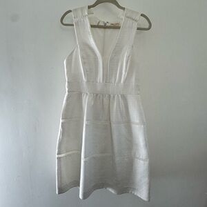 Rebecca Taylor white brocade dress size 10